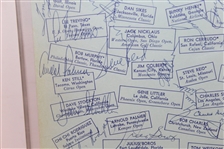 Multi-Signed 1969 La Costa Tournament of Champions Pairing Sheet PSA/DNA #W08999