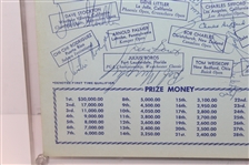 Multi-Signed 1969 La Costa Tournament of Champions Pairing Sheet PSA/DNA #W08999