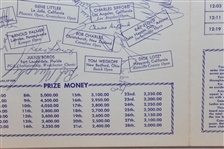Multi-Signed 1969 La Costa Tournament of Champions Pairing Sheet PSA/DNA #W08999