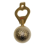 Classic Gold Colored Golf Ball Hawaii Bottle Opener