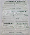 1995, 1996, & 1998 Masters Official Scorecards Signed by Winners JSA ALOA