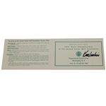 Ken Venturi Signed 1964 US Open at Congressional Official Scorecard JSA ALOA