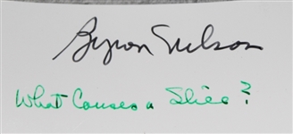 Lot of Four Byron Nelson Signed Original Photos from 'Winning Golf' JSA ALOA