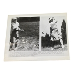 Wire Photo of Louise Suggs and Babe Zaharias - June 28, 1946