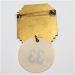 1934 ICGA Intercollegiate Golf Championship Contestant Badge - Charlie Yates Winner