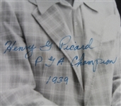 Henry Picard Signed 8x10 Photo - with 'PGA Champion 1939' Inscription-'38 Masters Champ JSA ALOA