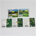 Lot of Five Masters Commemorative Pins - 2003, 04, 07, 08, & 09 W/Original Wrappers Intact