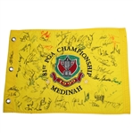 Multi-Signed 1999 PGA Championship at Medinah Embroidered Flag - Signed by Payne Stewart JSA ALOA
