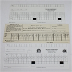 Three Unused Official Scorecards - 1959 US Open, 1996 PGA, & 2006 PGA