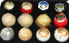 Lot of 12 Classic Golf Balls in Case