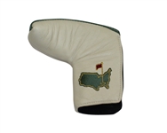 Augusta National Ltd Green and Cream Undated Leather Putter Head Cover