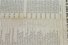 1964 PGA Pairing Sheet Signed by Palmer, Nicklaus, Hogan, Player, and others JSA ALOA
