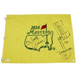 Scotty Cameron Signed 2014 Masters Flag with His J.A.T. Prototype Design JSA #P52346