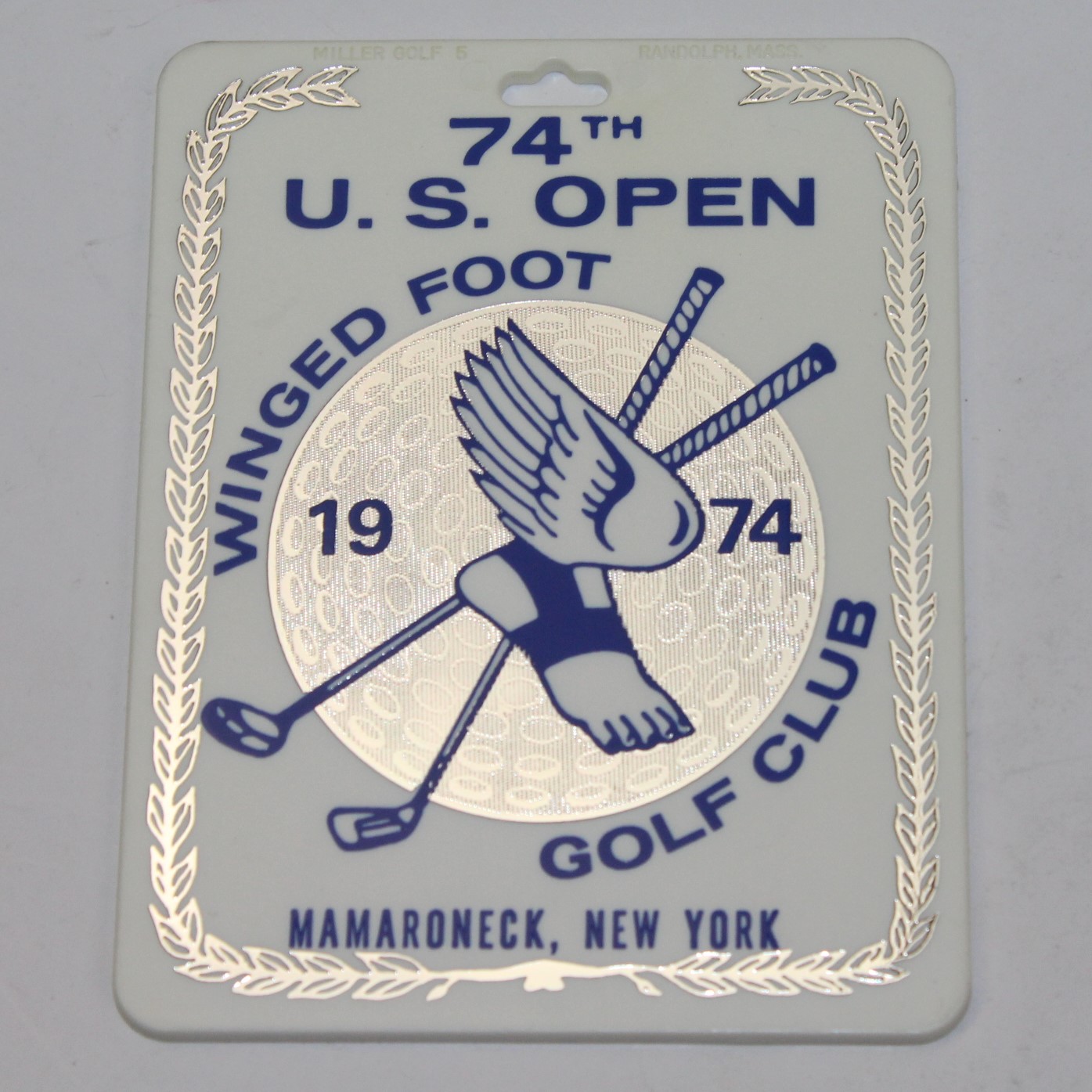 Lot Detail - 1974 US Open at Winged Foot Bag Tag with Claude Harmon ...