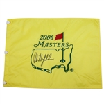 Phil Mickelson Signed 2006 Masters Embroidered Flag JSA ALOA