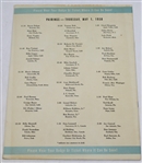 Tommy Bolt Signed 1958 Colonial CC Invitational Tournament Program JSA ALOA