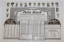 Roberto de Vicenzo Signed 1951 Palm Beach Tournament Program with Pairing Sheet JSA ALOA