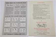 Roberto de Vicenzo Signed 1951 Palm Beach Tournament Program with Pairing Sheet JSA ALOA