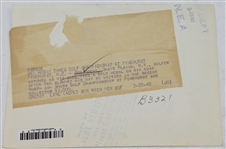 Original 1940 Ben Hogan Wins North/South at Pinehurst ACME Photo