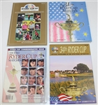 Lot of Eleven Ryder Cup Tournament Programs - 1987-2008 - Cups #27-37 JSA ALOA