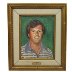 Fuzzy Zoeller Original Oil Painting Hung at Green Jacket Restaurant In Augusta