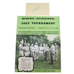 Fred Haas Jr. Signed Cut with 1945 Memphis Invitational Program JSA ALOA