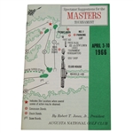 1966 Masters Tournament Spectator Guide