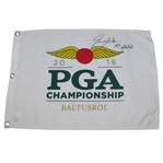 Jimmy Walker Signed 2016 PGA Championship at Baltusrol Flag - 1st Major Notation JSA ALOA