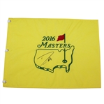 Danny Willett Signed 2016 Masters Embroidered Flag JSA ALOA
