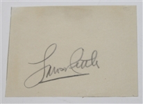 Lawson Little Signed Cut with 1935 US Amateur Wire Photo JSA ALOA