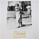 Glenna Collett Vare Signed Cut with A.P. Wire Photo JSA ALOA