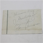 Walter Hagen, Tommy Armour, Jimmy Hines, and Herman Berg Signed Program Sheet JSA ALOA
