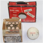 1966 Carling World Championship Lot: Program, Press Kit, Tee Set, Golf Ball, and other
