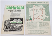 1955 US Open Lot: Jack Fleck Cut, Chairman Letter, Contestant Booklet, Golf Digest, others JSA ALOA