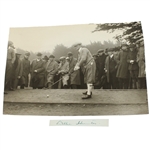Willie Hunter Signed Cut with 1922 Original Wire Photo JSA ALOA