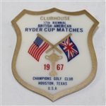 1967 Ryder Cup Lot: Program, Clubhouse Badge, & Professional Golfer Magazine w/Team on Cover