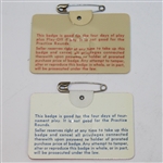 1974 & 1976 Masters Tournament Badges