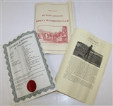 Circa 1910 James Braid Smooth Faced Mashie - with Information Packet