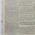 1930 NY Times Sports Section - Horton Smith Defeats Bobby Jones - Grand Slam Year!