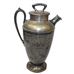 1923 Wallace Bros Silver Co. Country Club of Birmingham Invitational Tournament Trophy Pitcher - Dented - Roth Collection