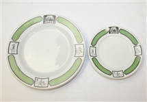 Pair of 1930 Golf Themed Plates- Arthur Schiller and Son - Roth Collection