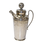 Silver Golf Themed Pitcher- Golf Ball Accent on Lid - Roth Collection