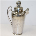 Silver Golf Themed Pitcher- Golf Ball Accent on Lid - Roth Collection