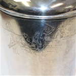 Silver Golf Themed Pitcher- Golf Ball Accent on Lid - Roth Collection