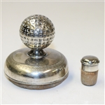 Silver Golf Themed Pitcher- Golf Ball Accent on Lid - Roth Collection