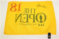 Two 2015 Open Championship at St. Andrews Flags Signed by Gary Player JSA ALOA