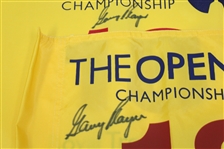 2004 & 2014 Open Championship Flags Signed by Gary Player JSA ALOA