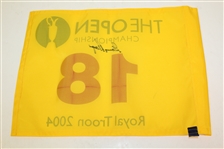 2004 & 2014 Open Championship Flags Signed by Gary Player JSA ALOA
