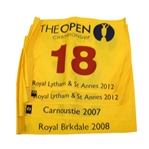 2007, 2008, & 2012(x2) Open Championship Flags
