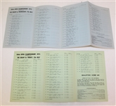 1975 Open Championship at Carnoustie Program with Two Draw Sheets - Tom Watson Winner - Roth Collection